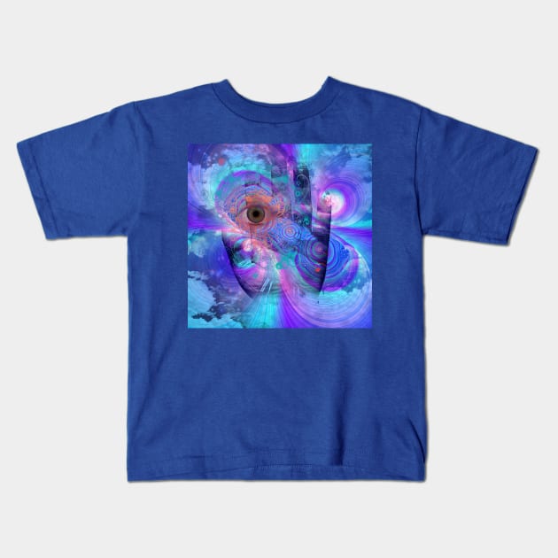 Hand and Eye Kids T-Shirt by rolffimages